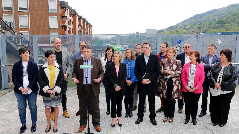 Aitor Esteban. Ezkerraldea eta Meatzaldeako Alkateekin topaketa. Ortuella