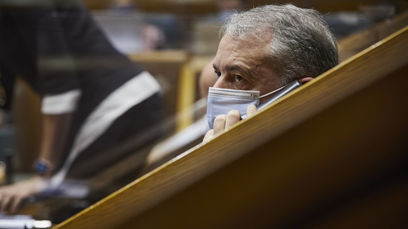 Pleno Ordinario en el Parlamento Vasco (22-10-2020)