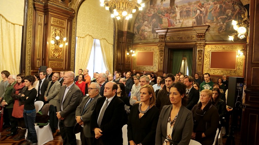 Representantes de EAJ-PNV han asistido hoy a la entrega de los Lauaxeta Sariak concedidos por la Diputación Foral de Bizkaia