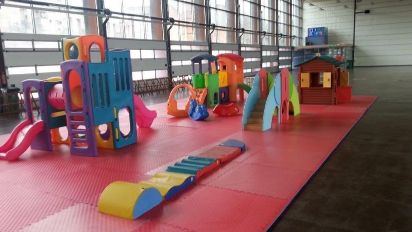 Martxan da Durangoko Udalak Landako Erakustazokan antolatzen duen txiki park zerbitzua