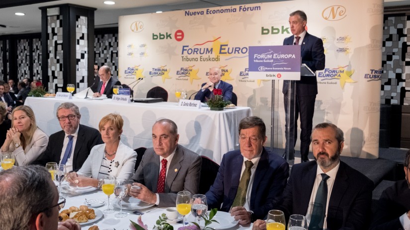 Herrialde lehiakor bat izaten jarraitzeko “inbertitzearen eta gehitzearen” alde agertu da Iñigo Urkullu Lehendakaria