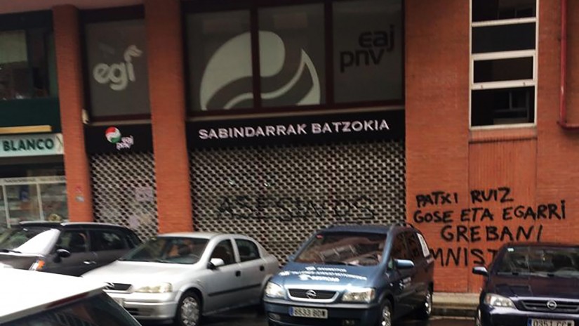 El BBB condena los ataques a los batzokis de Igorre y Sabindarrak, últimos objetivos de una inaceptable campaña de acoso y coacción