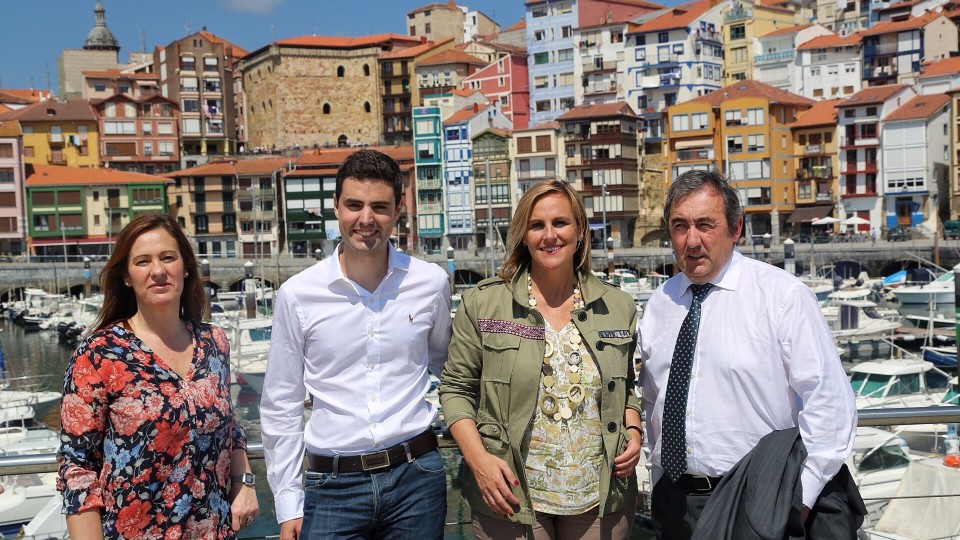 Presentación del candidato a la alcaldía de Bermeo, Aritz Abaroa 