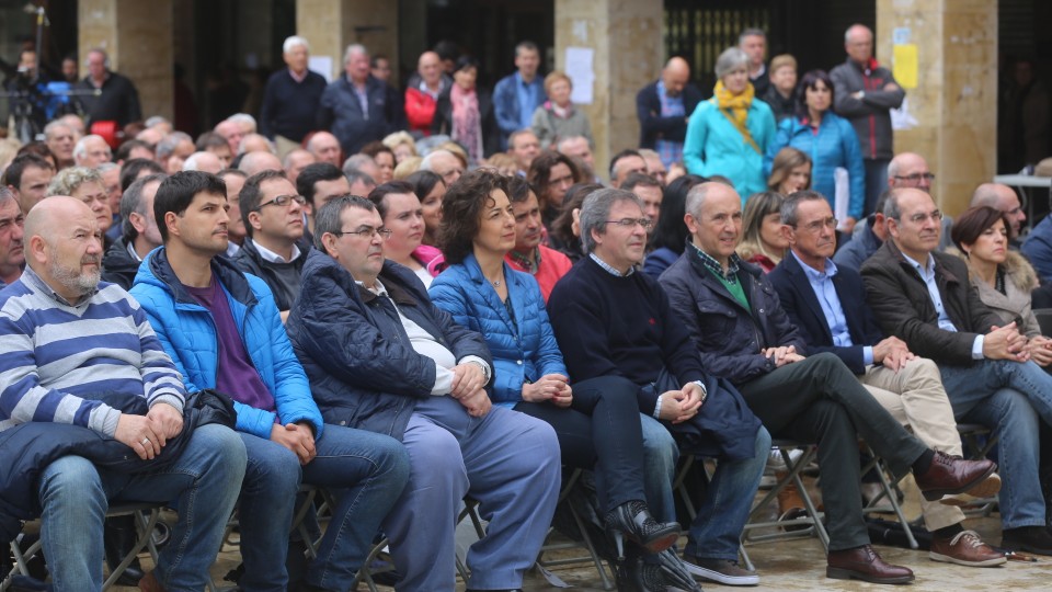 Durango. Aitziber Irigoras, Unai Rementeria, Iñigo Urkullu, Andoni Ortuzar. 