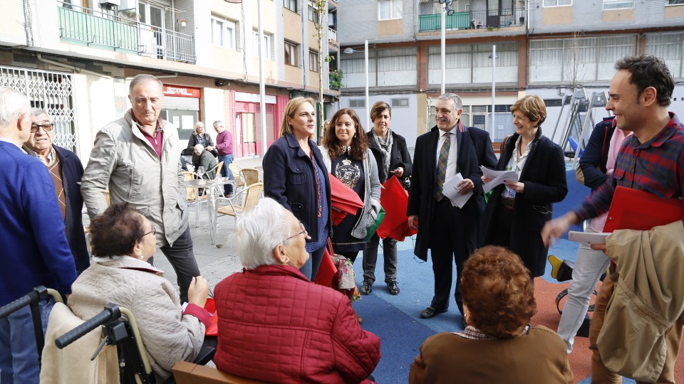 Itxaso Atutxa, Pilar Ardanza y Jabier Aranburuzabala en Portugalete