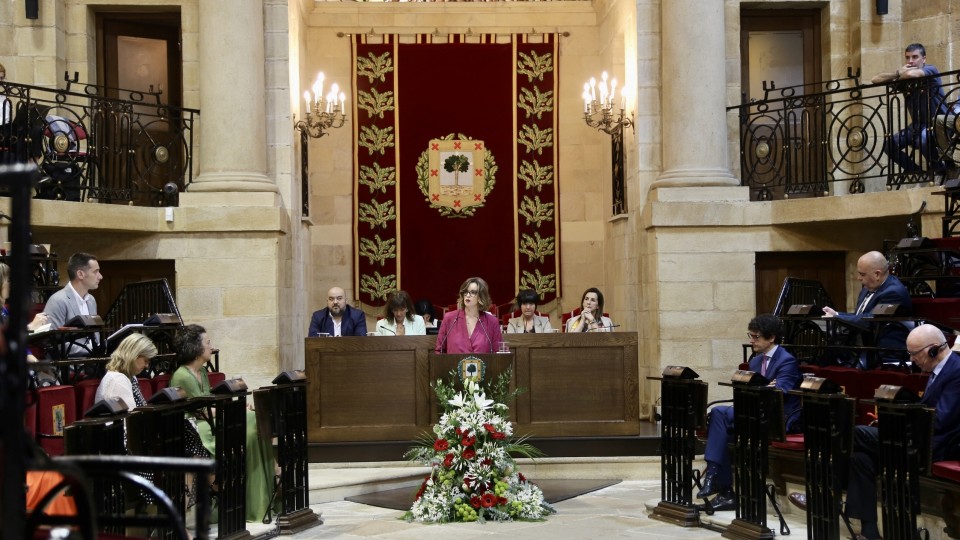 Elixabete Etxanobe - Pleno de designación de la Diputada General de Bizkaia