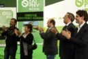 Jose Luis Bilbao, Xabier Legarreta y Andoni Ortuzar en Bermeo