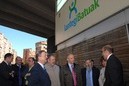 Josu Erkoreka eta Kongresu eta Senaturako Hautagai guztiak. Lantegi Batuak eraikina