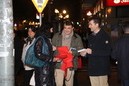 Aitor Esteban, Pedro Azpiazu y Amaia del Campo en Barakaldo