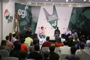 Encuentro de Euzko Gaztedi EGI con Aitor Esteban, Joseba Agirretxea y Mikel Legarda