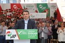 Acto en Getxo. Aitor Esteban, Iñigo Urkullu y Andoni Ortuzar (11-06-2016)