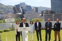 CEUS Europako Hauteskundeetarako Koalizioaren aurkezpena Izaskun Bilbao Barandica (EAJ-PNV), Luis Padilla (CC), Juan Carlos Piñeiro (CxG), Daniel Innerarity (GB), María del Mar Llaneras (El Pi) y Llui