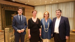 Itxaso Atutxa eta Tina French Nielsen Sabin Etxean batzartu dira