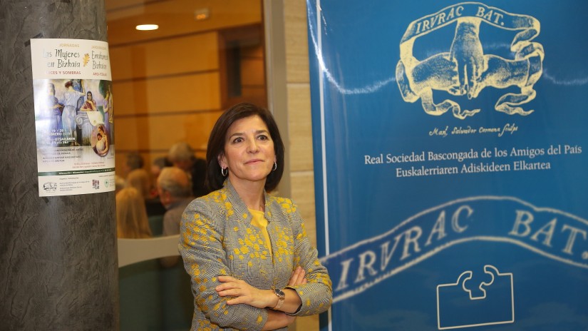 Izaskun Bilbaok berdintasuna aldarrikatu du inbertsio gisa, eta gizonen parte hartzea eskatu du Izaskun Bilbaok berdintasuna aldarrikatu du inbertsio gisa, eta gizonen parte hartzea eskatu du