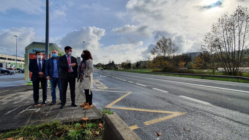 Bizkaiak N-634 errepidea hobetzen du Euba parean, 7,5 milioiko inbertsioarekin Bizkaiak N-634 errepidea hobetzen du Euba parean, 7,5 milioiko inbertsioarekin