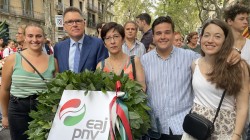 Diadaren ospakizunean EAJ-PNVk begirunea adierazi dio kataluniar herriari, eta bere etorkizuna askatasunez eta demokrazian erabaki ahal izatea defendatu du