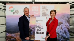 'Gure Izaera. Gure Aberria', igandean, apirilak 9, EAJ-PNVk Bilbon ospatuko duen Aberri Egunerako goiburua