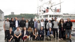 EAJ-PNVko ordezkariek 'Aita Mari' itsasontziko eskifaia bisitatu dute hurrengo misioa hastekotan daudela  beren lan humanitarioa eskertzeko