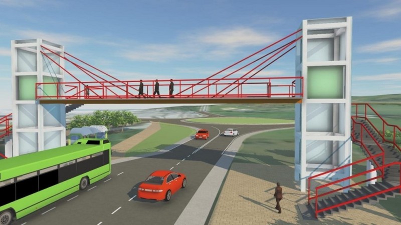 La Diputación levantará una pasarela y renovará las aceras para reforzar la seguridad peatonal en la N-634 a su paso por el barrio zornotzarra de San Antonio